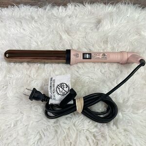 L’ANGE Hair Curling Wand HT015B Curling Iron Pink Barrel 32mm 1.25 Inch Titanium